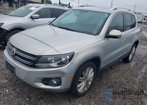 2012 Volkswagen Tiguan Se from USA, damaged, VIN WVGBV7AX3CW540311